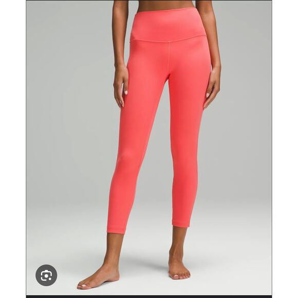Lululemon Align High Rise Leggings Pink Coral - 28" Inseam Size 2 - Picture 1 of 7